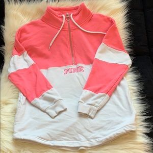 Pink Quarter Zip Sweater Size Small